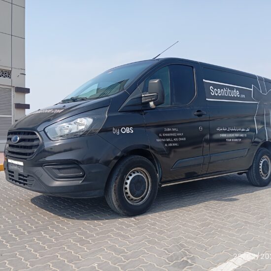Ford Transit Vehicle Advertisement in Dubai