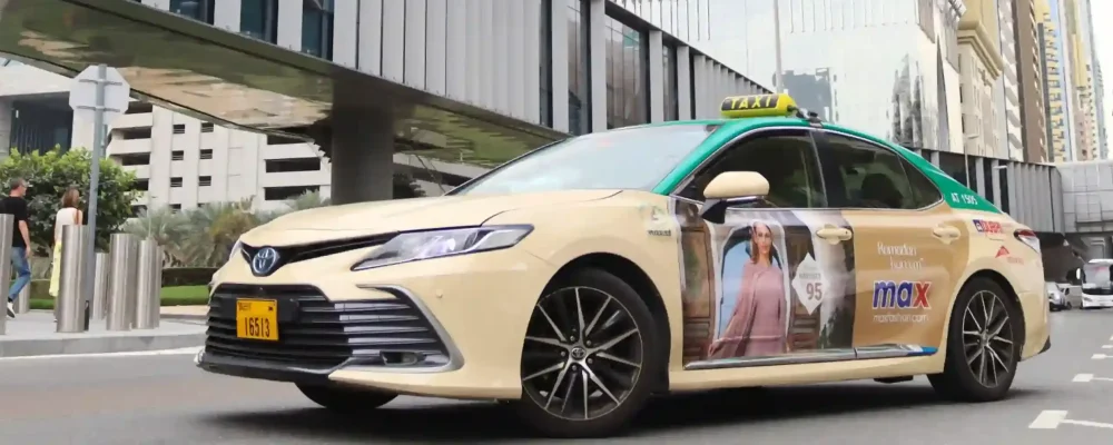 Taxi advertising in dubai - Synergy arabia
