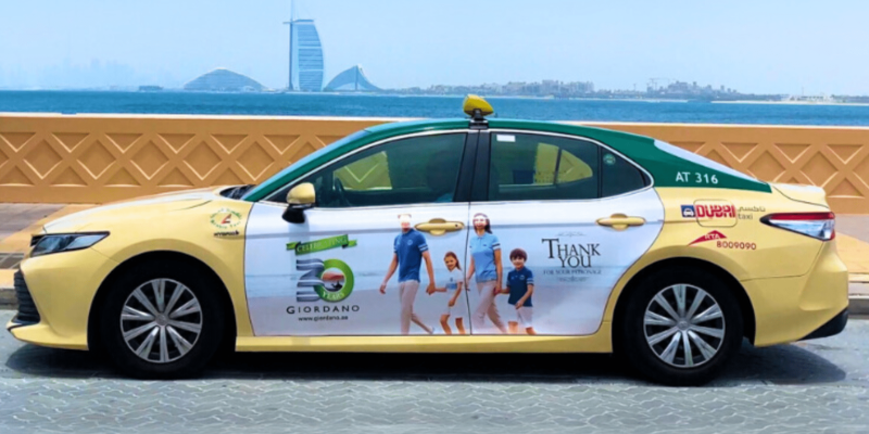 taxi advertising dubai