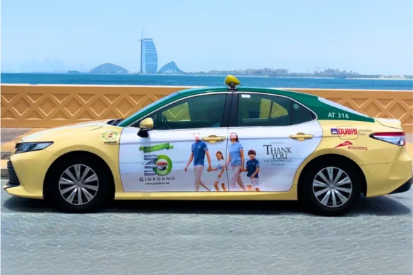 Taxi advertising in dubai